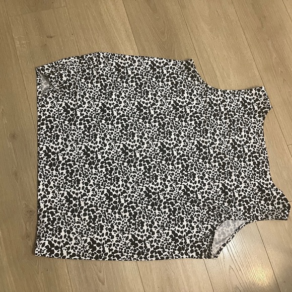 Talb's Black and White Leopard Print Sleeveless Top 3X - Picture 10 of 12